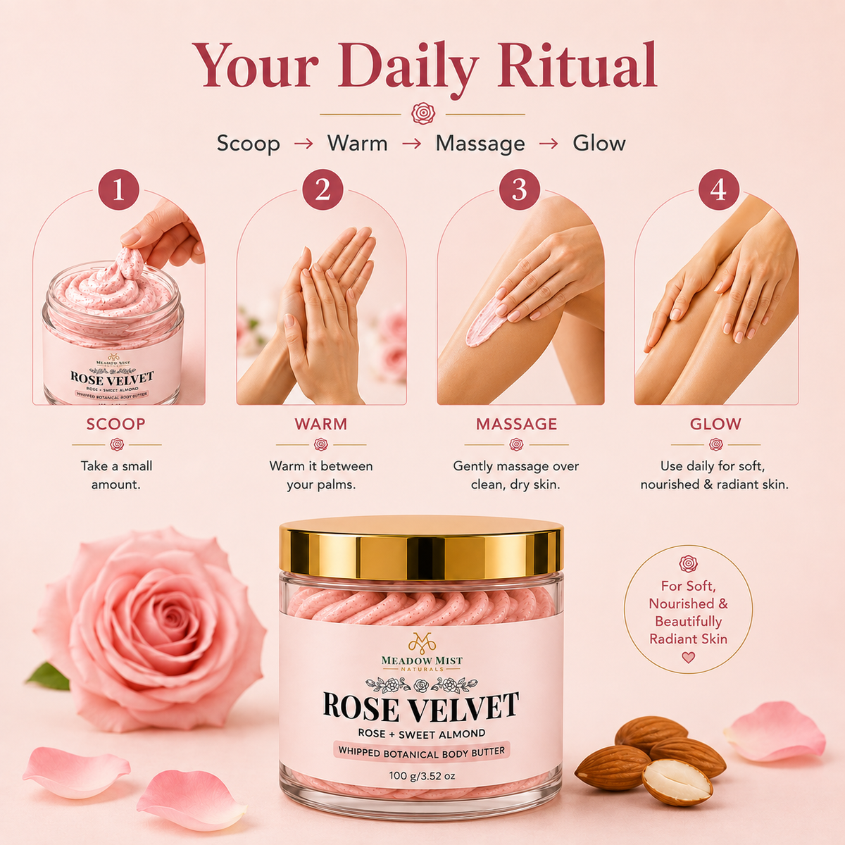 Rose Velvet Botanical Body Butter