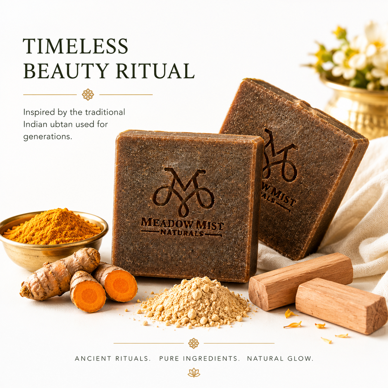 Haldi Chandan Ubtan Handcrafted Cold Process Soap