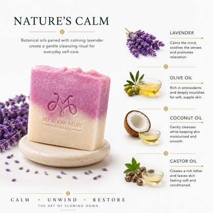Lavender Relax Handcrafted Cold Process Soap