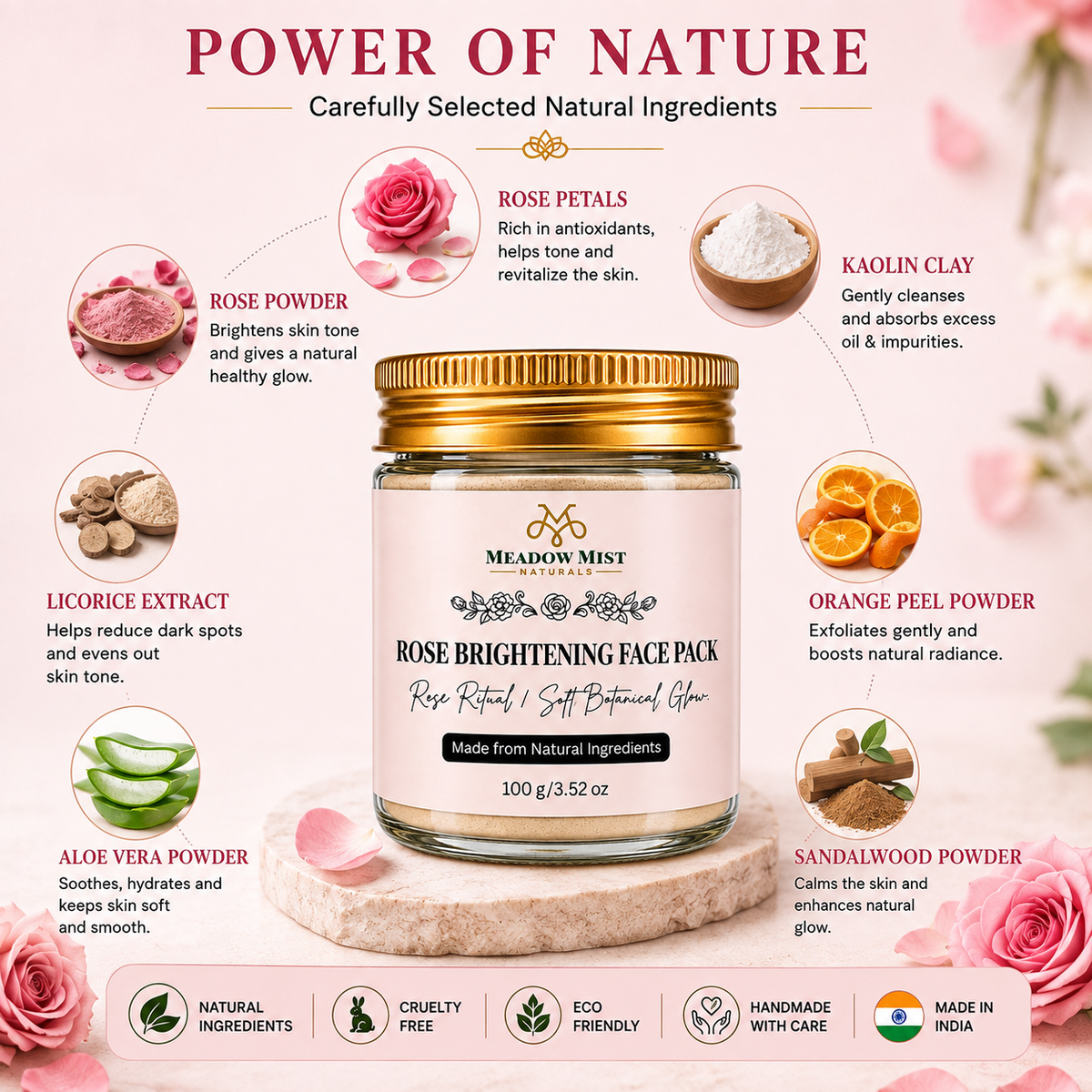 Rose Brightening Face Pack