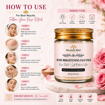 Rose Brightening Face Pack