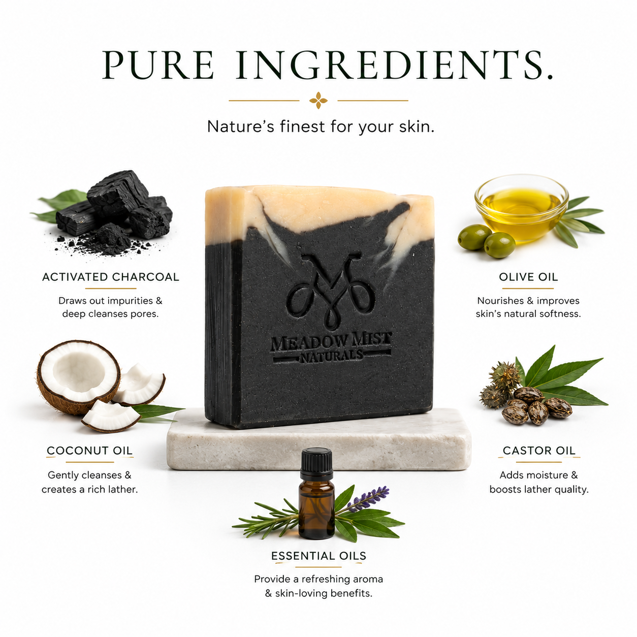 Charcoal Detox Handcrafted Cold Process Soap