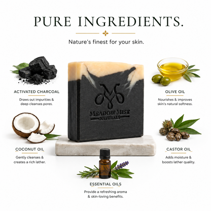 Charcoal Detox Handcrafted Cold Process Soap