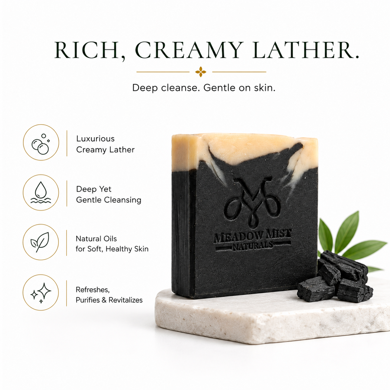 Charcoal Detox Handcrafted Cold Process Soap