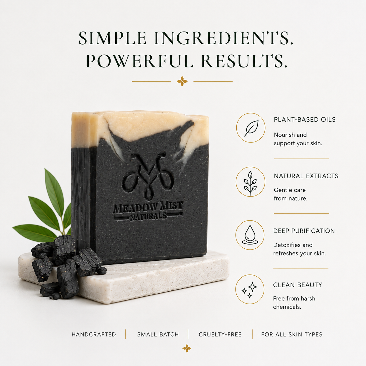 Charcoal Detox Handcrafted Cold Process Soap